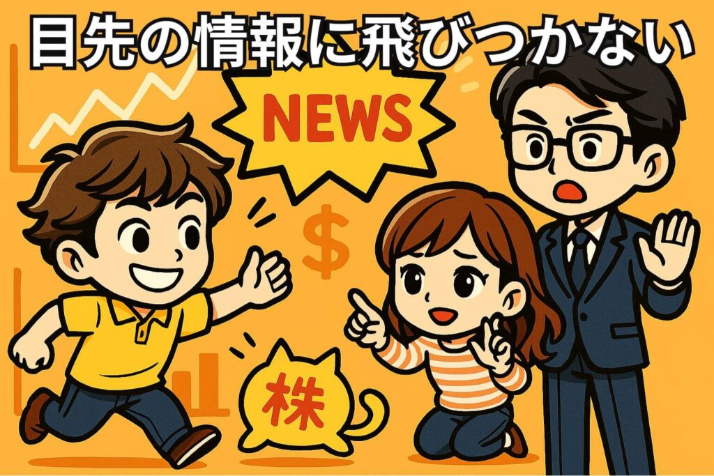 目先の情報に飛びつかない