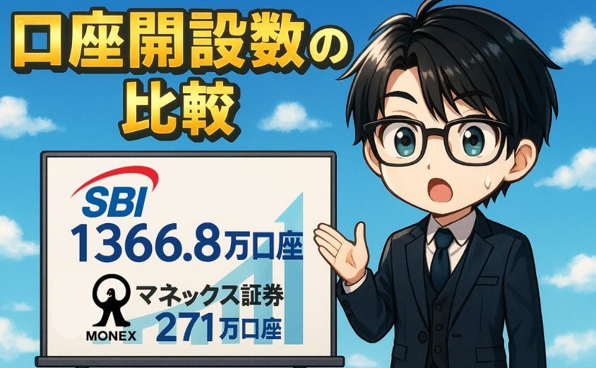 口座開設数の比較