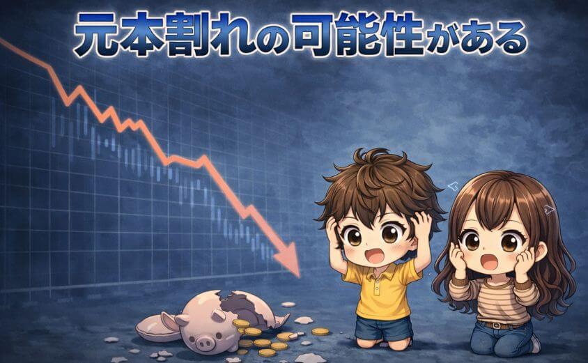 こどもNISAは元本割れの可能性がある