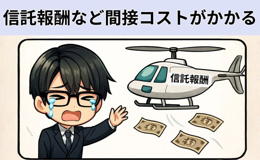 信託報酬など間接コストがかかる