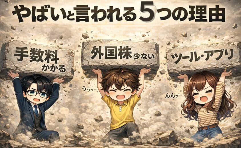 マネックス証券やばいと言われる5つの理由