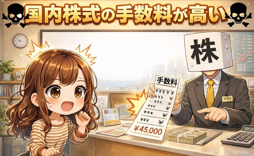 マネックス証券は国内株式の手数料が高い