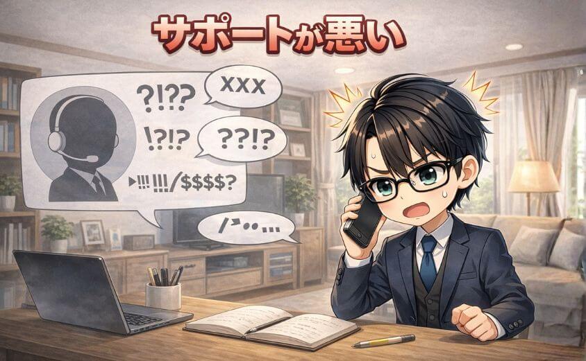 マネックス証券のサポートは悪い