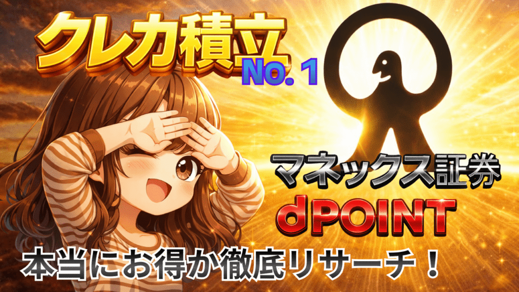 マネックス証券dポイントでクレカ積立てはお得なのか