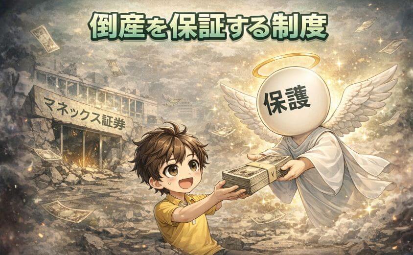 マネックス証券は倒産しても分別管理と日本投資者保護基金により保証される