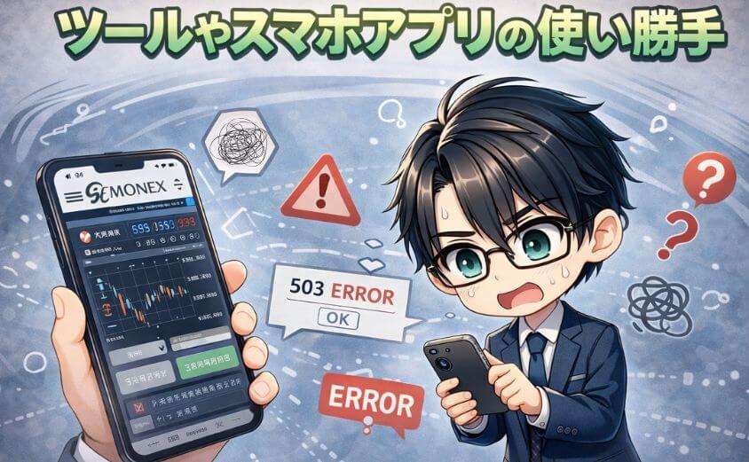 マネックス証券はツールやスマホアプリの使い勝手がやばい