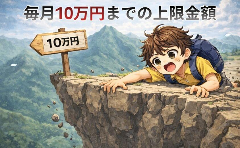 マネックス証券のクレカ積立は毎月10万円までの上限金額