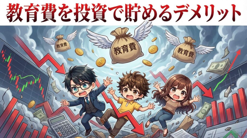 教育費を投資で貯めるデメリット