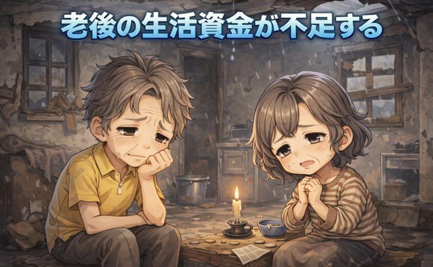 【退職金・年金問題】老後の生活資金が不足する