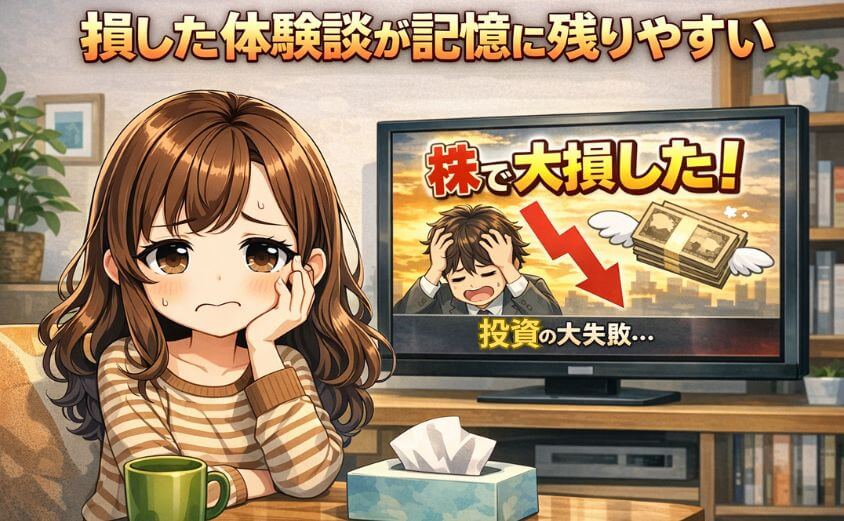 損した体験談が記憶に残りやすい