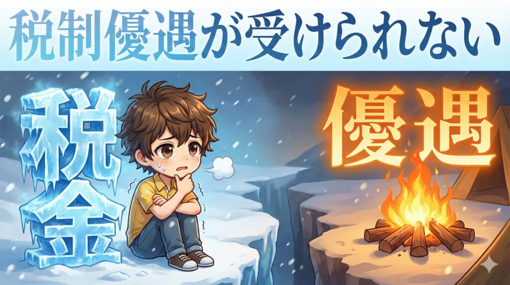 税制優遇が受けられない