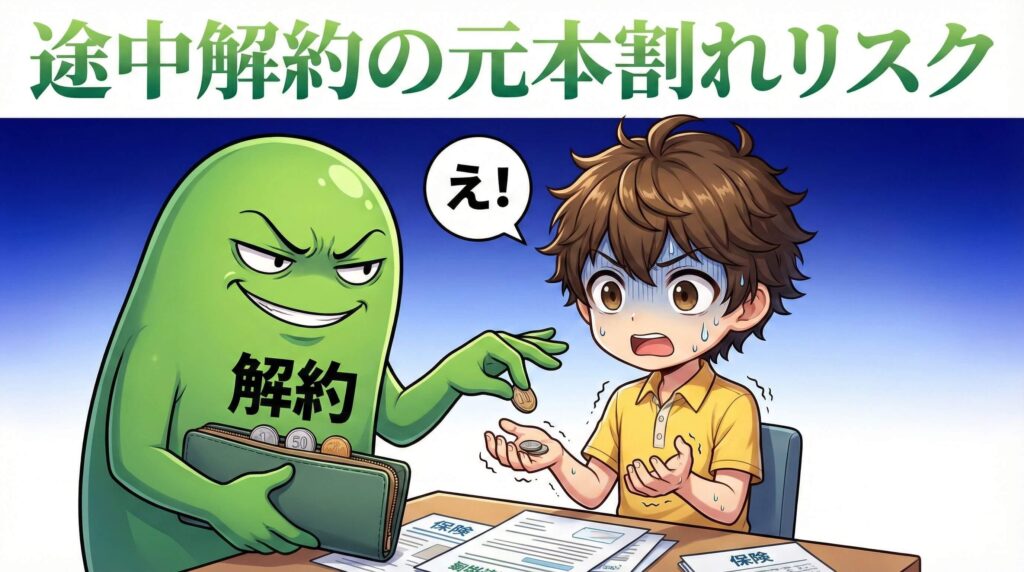 途中解約の元本割れリスク
