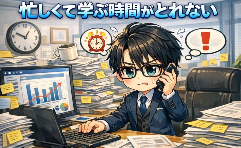 忙しくて学ぶ時間が取れない