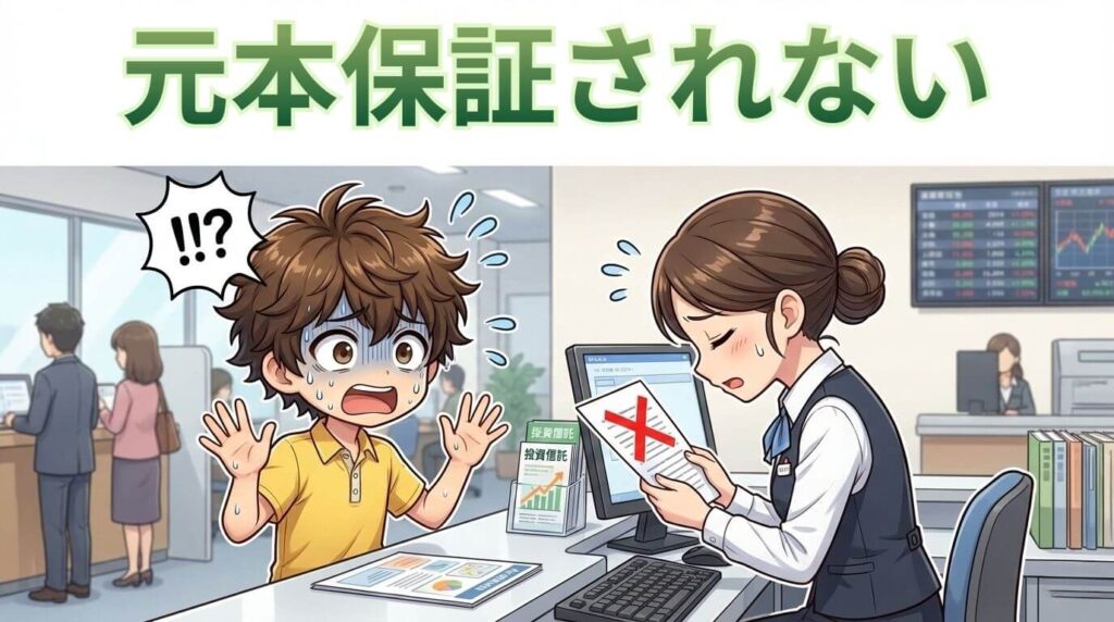 元本保証されない