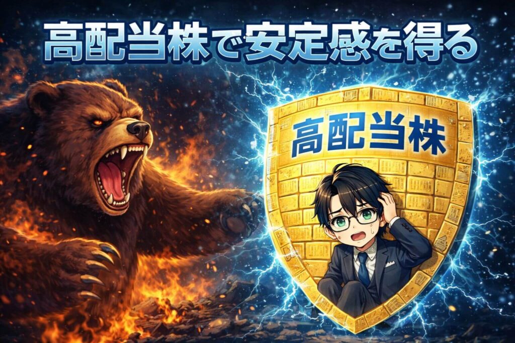 高配当株で安定感を得る