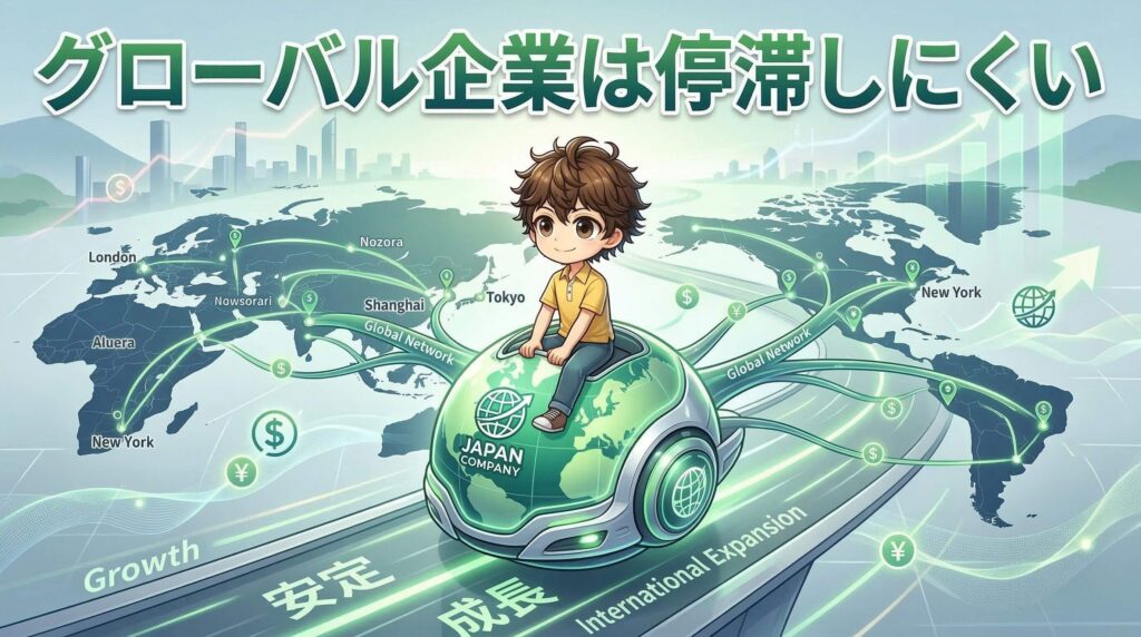 グローバル企業は停滞しにくい