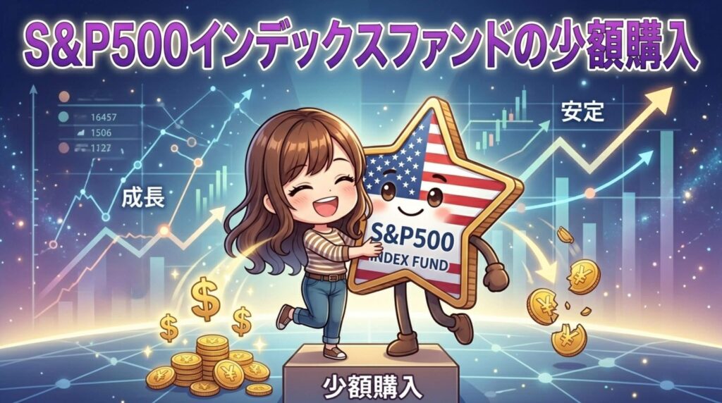 アクション③：S&P500のインデックスファンドを小額購入する