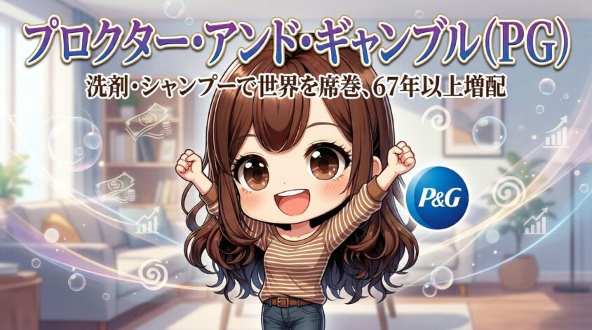 【生活必需品】プロクター・アンド・ギャンブル（PG）：67年以上増配、洗剤・シャンプーで世界を席巻