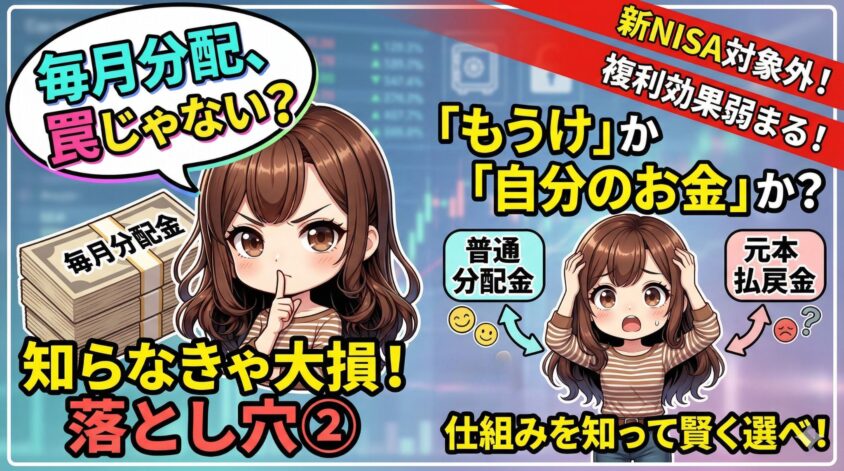 落とし穴② ：毎月分配型の仕組みを誤解していないか？