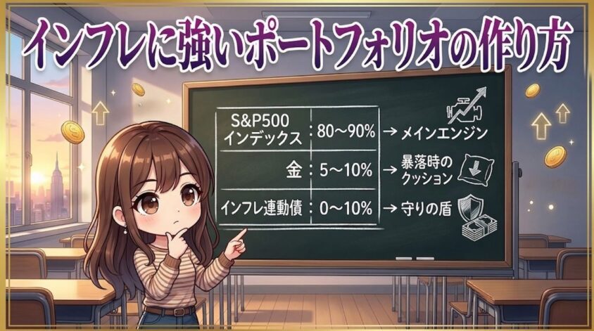 インフレに強いポートフォリの作り方・比較の目安と継続のコツ
