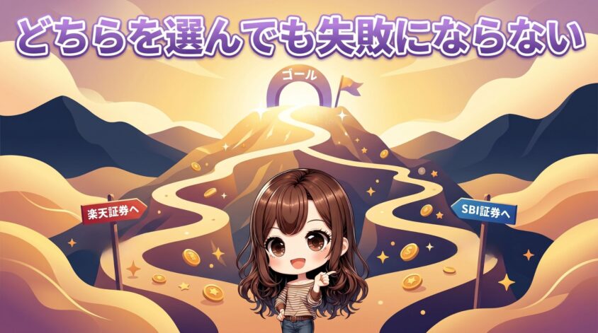 楽天証券とsbi証券どちらを選んでも失敗にならない