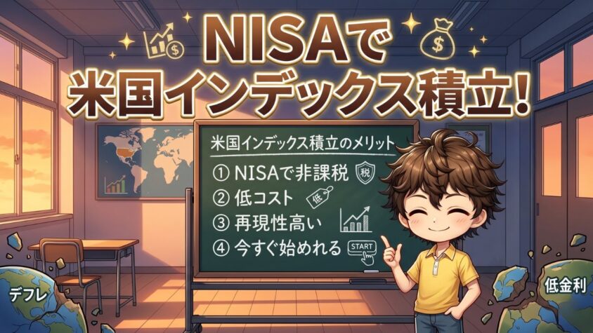 今すぐ始められる最善策はNISAで米国インデックス積立