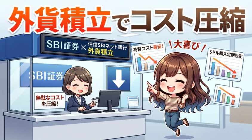 SBI証券&times;住信SBIネット銀行の外貨積立でコスト圧縮