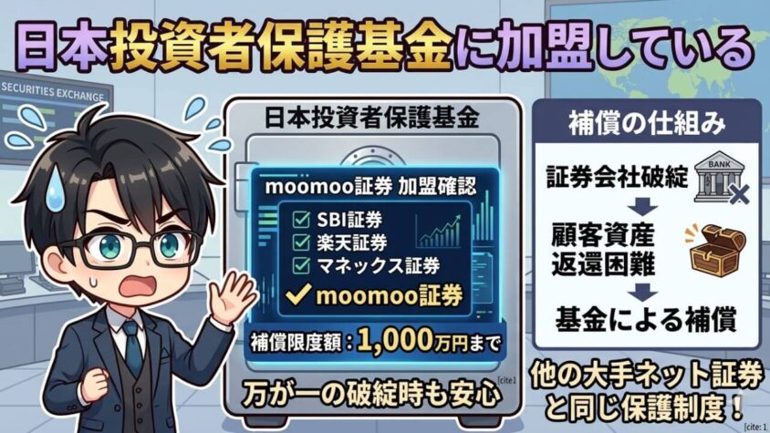 日本投資者保護基金に加盟している