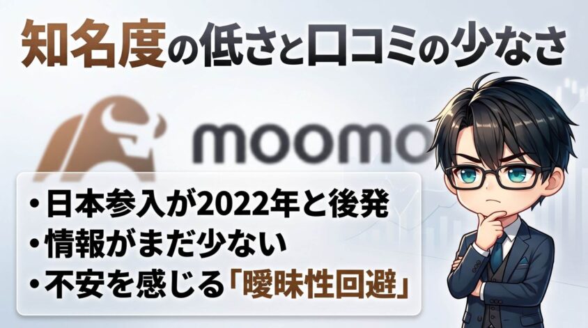 理由②：知名度の低さと口コミの少なさ