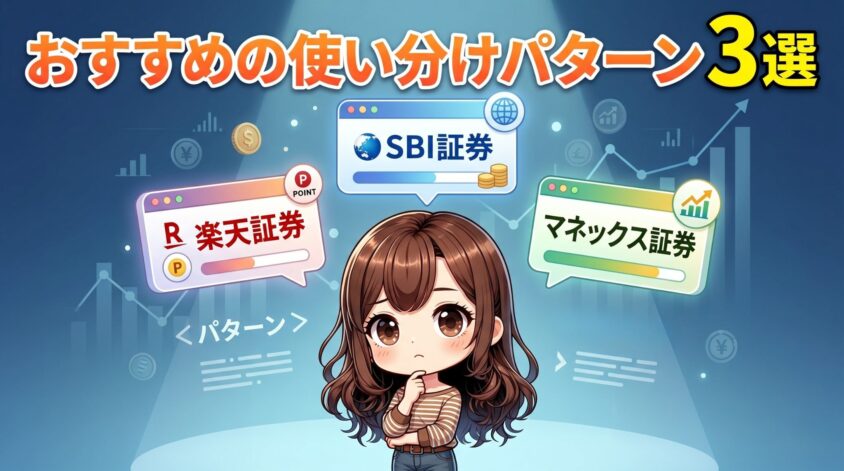 おすすめの使い分けパターン3選