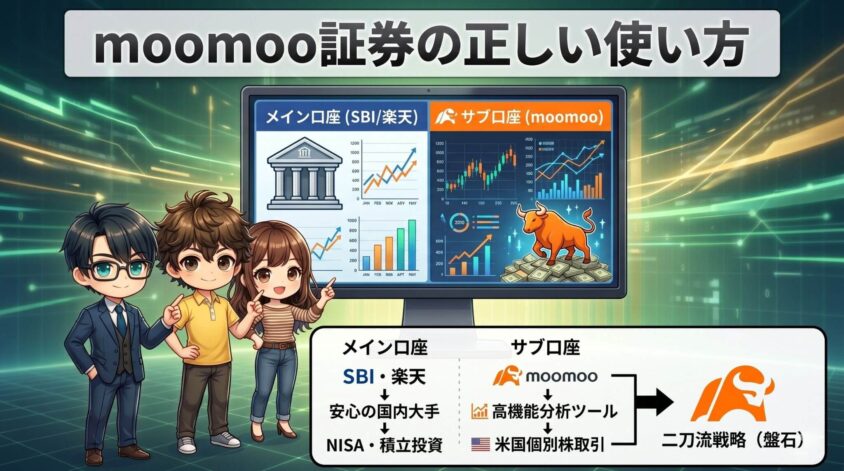 【おすすめ「二刀流」戦略】moomoo証券の正しい使い方