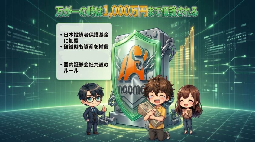 ②日本投資者保護基金への加盟&mdash;&mdash;万が一の時は1,000万円まで保護される