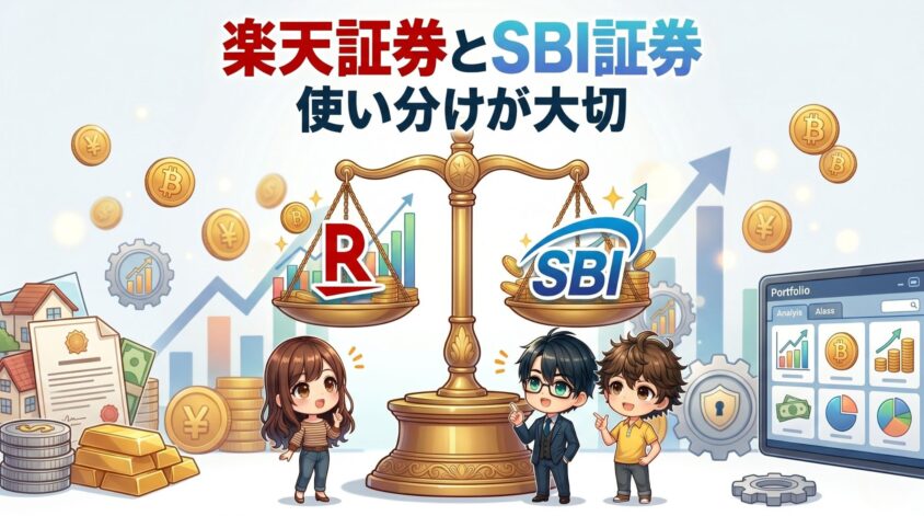 楽天証券とSBI証券使い分けが大切