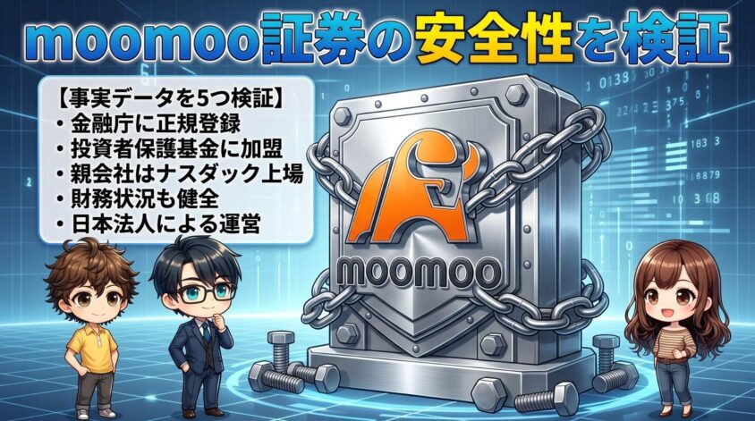 【データで確認】moomoo証券の安全性を5つのデータで検証