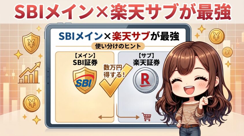 SBI証券メイン&times;楽天証券サブが最強の使い分け